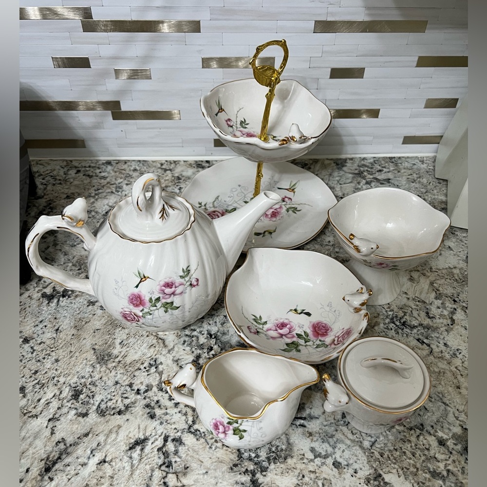Set of coffee and tea
